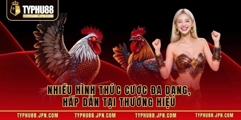 Nhiều hình thức cược đa dạng, hấp dẫn tại thương hiệu 
